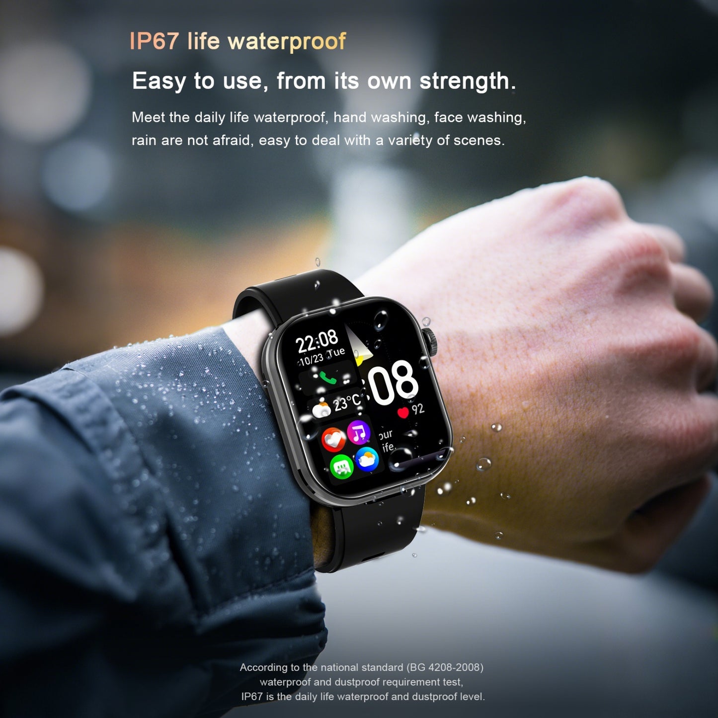 DESONG Smart Watch with Earbuds 2.02" HD Screen 2 in 1 Smart Watches for Women Men 